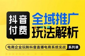 行空《抖音付费全域推广玩法解析》