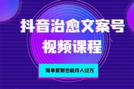 绅白《抖音治愈文案号课程》