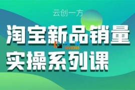 云创一方《淘宝新品销量打造实操系列课》