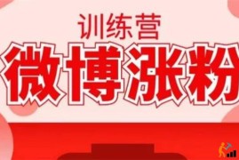 写书哥《微博涨粉训练营》