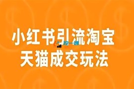 挚一《小红书引流淘宝天猫成交玩法2024》