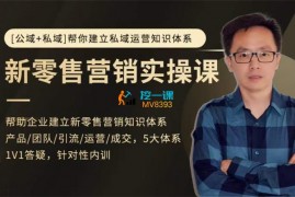 众筹：西西·新零售营销实操课