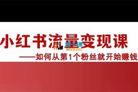 杨枫《小红书流量变现课》