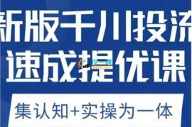 老甲《新版千川投流速成提优课》