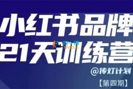 众筹：庄俊·小红书品牌21天训练营第4期