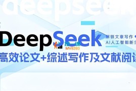 陈老师《DeepSeek论文写作实战营》