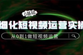 言也《精细化短视频运营实操课》