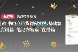 老鲁《小红书电商带货陪跑营》