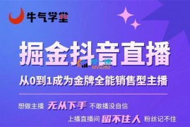 小爱《从0到1成为金牌全能销售型主播》