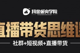 直播带货思维训练营：社群+短视频+直播带货：一场直播收入10万