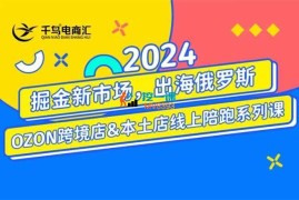 千鸟跨境《2024俄罗斯OZON与WB本土电商系列课》