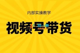 川哥《视频号带货内部实操教学(底层逻辑+实操)》