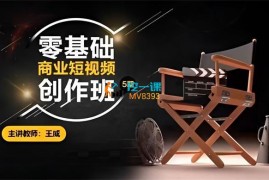 王威《零基础商业短视频创作班第5期》