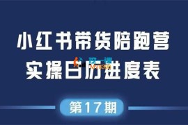 盗坤《小红书第17期带货陪跑营》