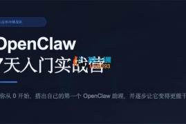 卡卡《OpenClaw7天入门实战营》