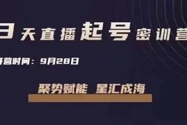 唐sir《3天直播起号密训营》