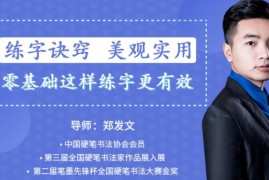 教你零基础写出一手漂亮好字