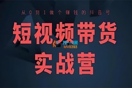 口袋联盟《短视频带货实战营》