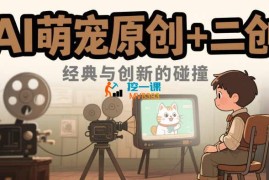 抖音65W博主AI萌宠课程