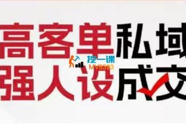肖厂长《一人公司私域联盟》