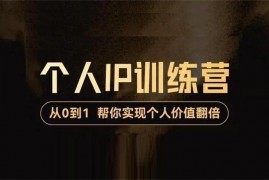 降龙《从0到1打造短视频个人IP训练营》