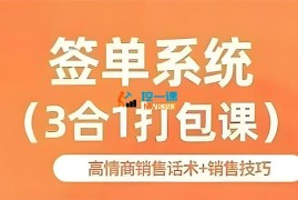 朱盼盼《签单王·签单系统(3合1打包课)》