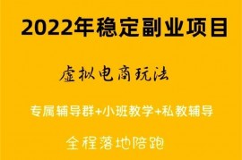 九京《淘宝虚拟电商蓝海项目》