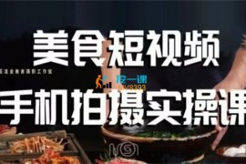 烁石《美食视频手机拍摄实操课》