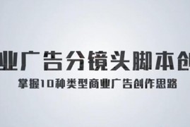 《孙晓迪分镜头脚本》商业广告创作思路