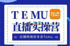 杰瑞《Temu直播实战营》