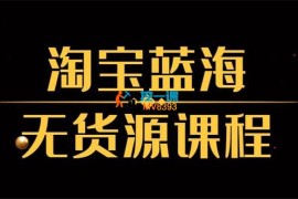 一灯《淘宝蓝海无货源课》