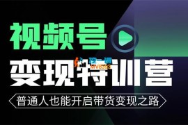 北城《微信视频号变现营》