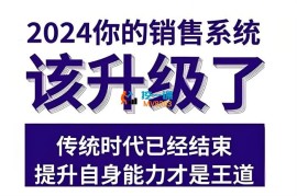 悟哥《2024能落地的销售实战课》