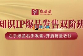 鹿盈盈《知识IP爆品发售双阶班》