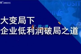 顾均辉《企业低利润破局之道》