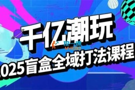 千亿潮玩《2025盲盒全域全套打法课》