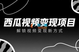 西瓜视频变现项目