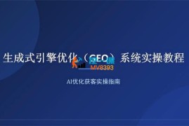 光头牛哥《生成式引擎优化(GEO)系统实操教程》