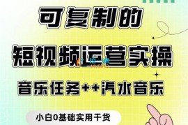 淘淘《可复制的短视频运营实操课》