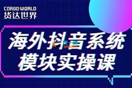 货达世界《Tiktok系统模块实操课》