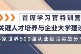 众筹：首席学习官特训营