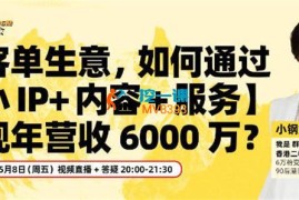 小钢炮《小IP大变现：香港高客单实战》