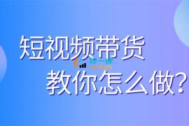 最新短视频带货实战课程