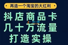 大王真《抖店商品卡爆流实操》