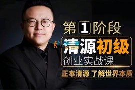 陈杰森《清源初级创业实战课》