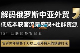 俄罗斯中亚外贸低成本获客流