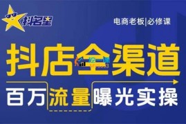 抖名星《抖店全渠道百万流量曝光实操》