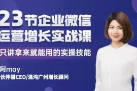 阿may《企业微信运营增长实战课》