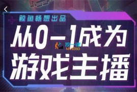 鲸鱼畅想《从0到1成为游戏主播》