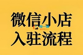 子枫《微信小店入驻流程》